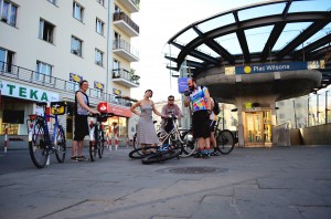 Plac Wilsona; Graffiti; Architecture; Tour De Varsovie; Zoliborz stage; Bicycle touring in Warszawa