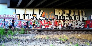 Graffiti; Architecture; Tour De Varsovie; Zoliborz stage; Bicycle touring in Warszawa