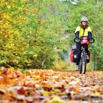 Autumn bike touring; czech republic, Decin, elberadweg; cycling in europe, bicycle travel