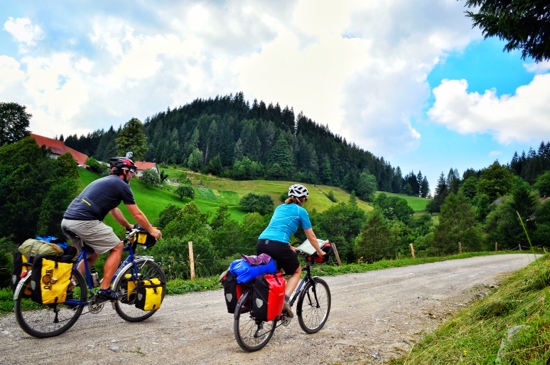 Bicycle touring, Slovenia, alps, gravel road bicycle touring, Maribor, two wheel travel