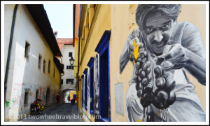 Back streets of Kranj, Slovenia; Two Wheel Travel