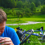 bicycle camping and coffee