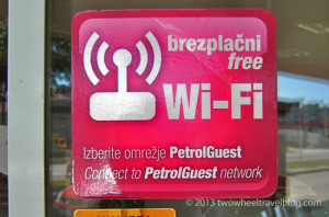 free wifi at slovenia petrol stations